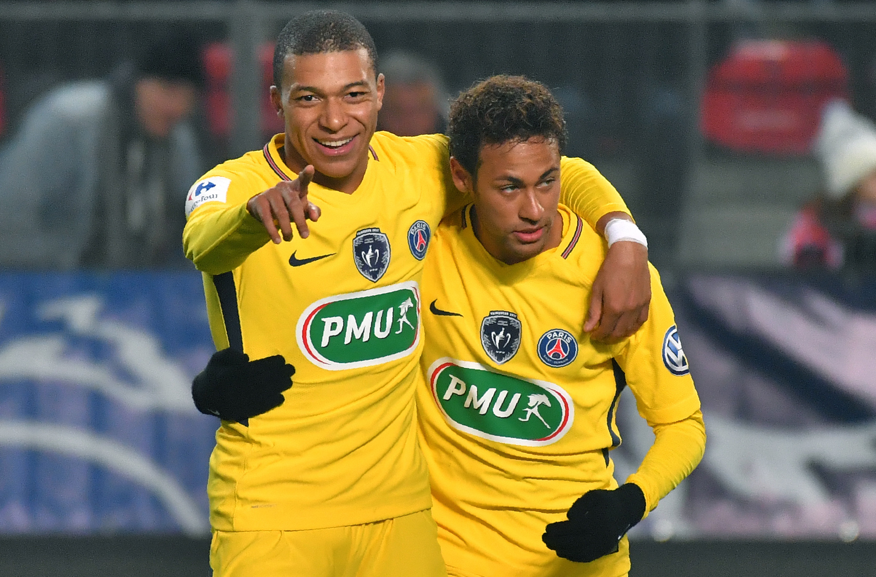 Neymar and Mbappe