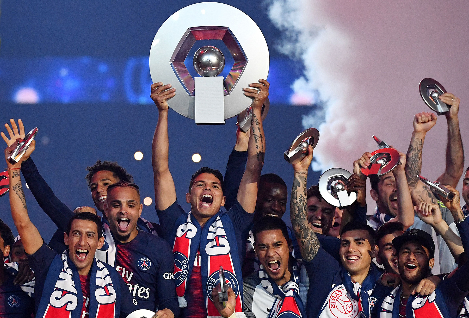 Watch PSG Celebrate 201819 Ligue 1 Title  PSG Talk