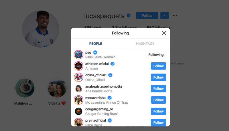 Lucas Paqueta Instagram