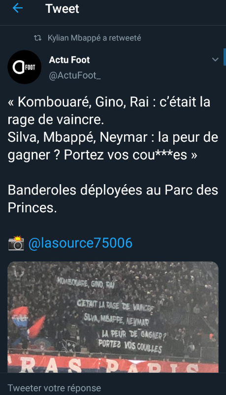 Kylian Mbappe Retweet