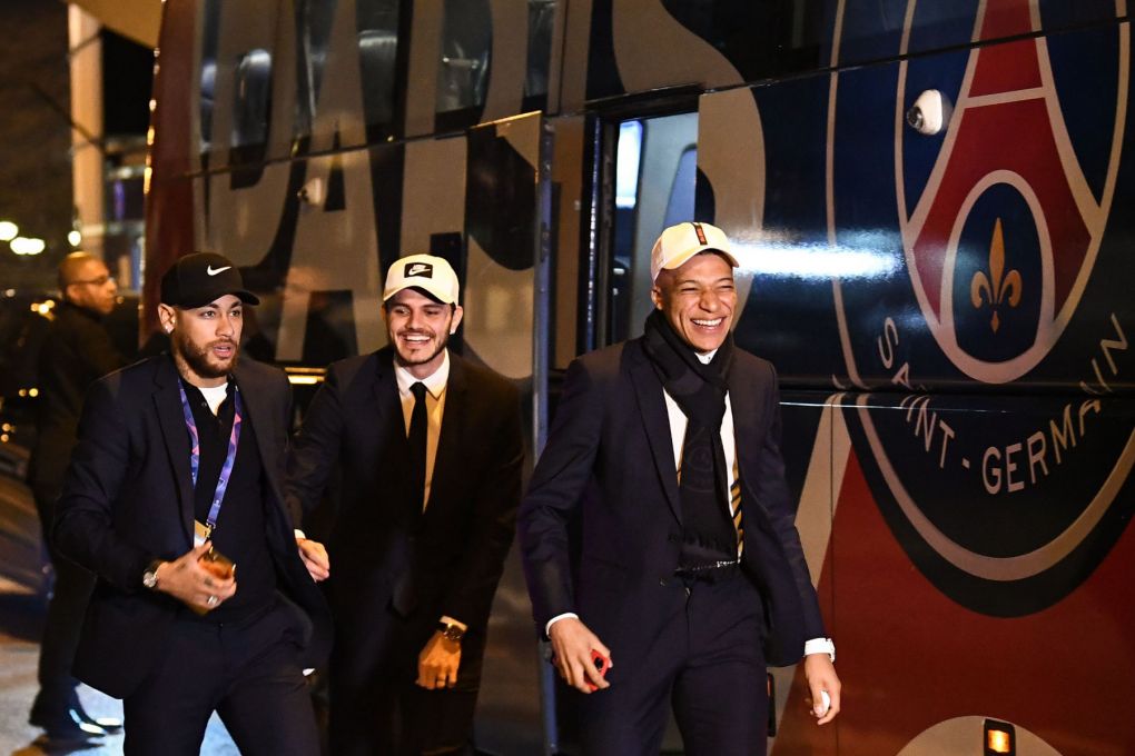 Neymar, Mauro Icardi, and Kylian Mbappe