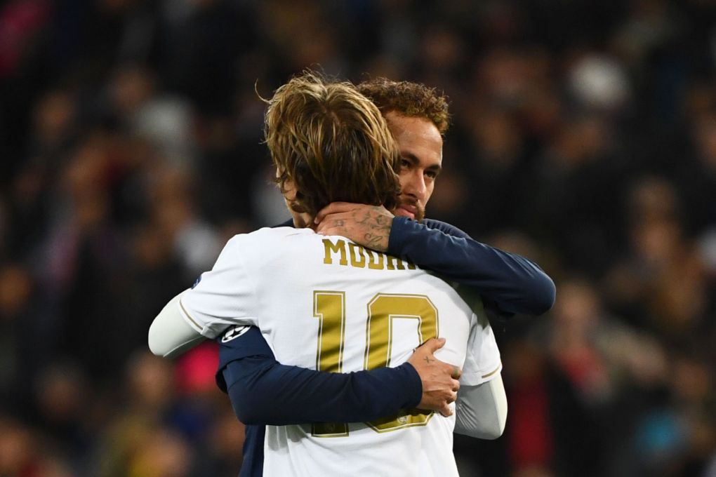 Neymar and Luka Modric