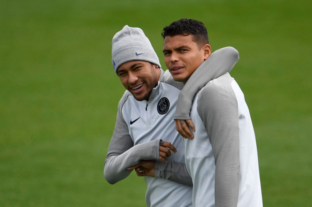 Thiago Silva and Neymar