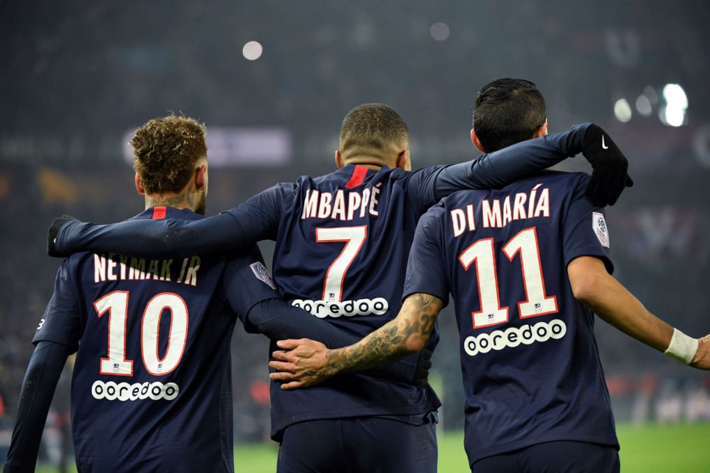 Neymar, Mbappe, and Di Maria