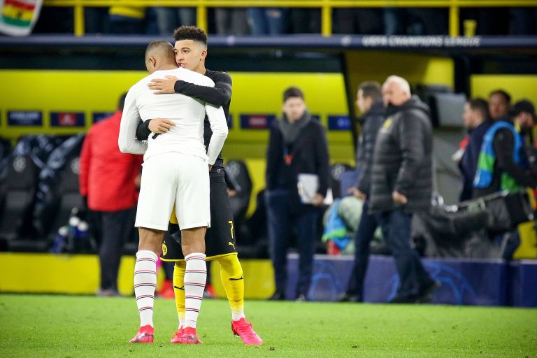 Jadon Sancho mbappe 2枚セット kylian-mbappe-psg-v-dortmund-