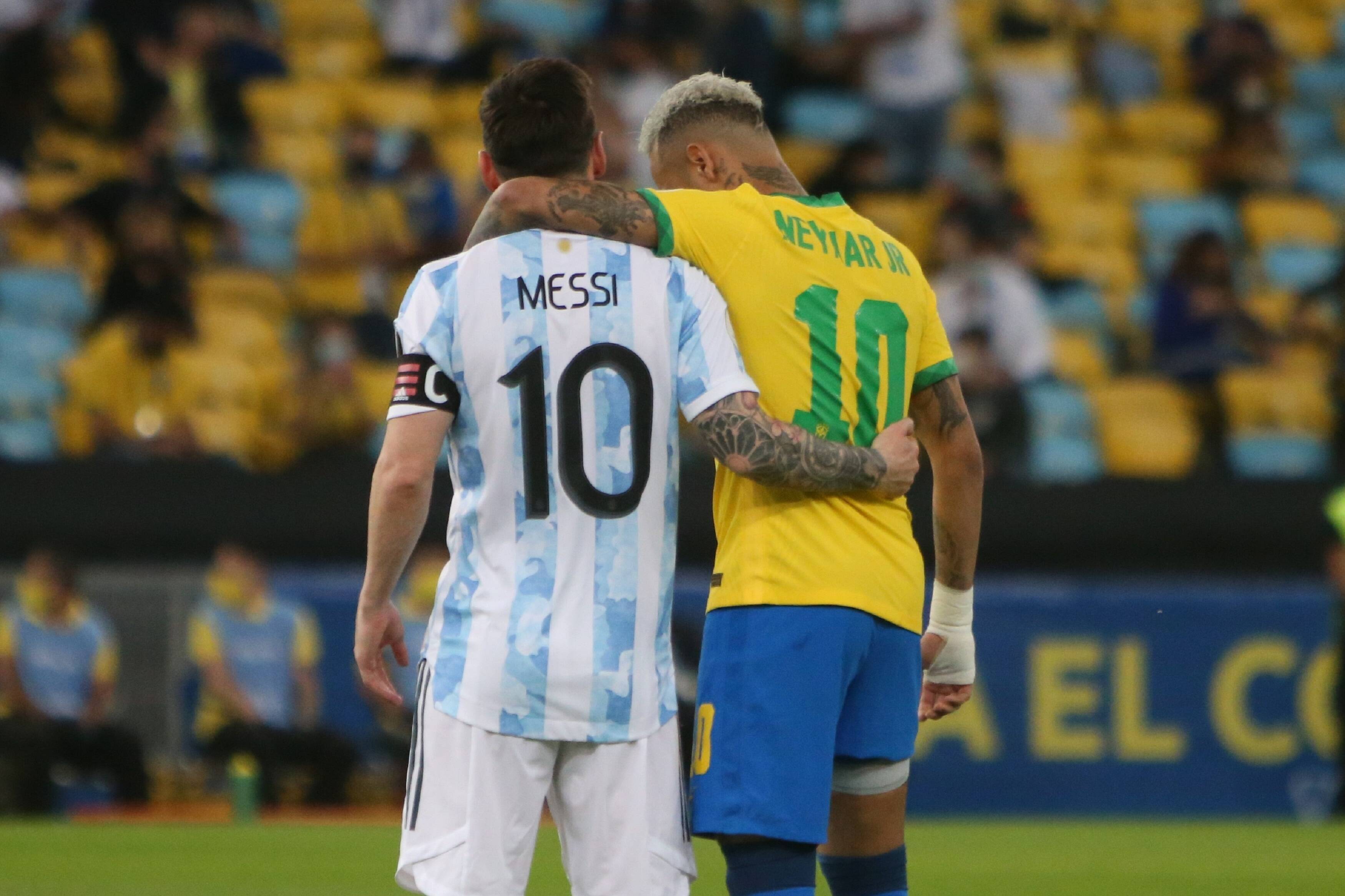 Messi and Neymar friends  Neymar Jr - Brazil and Al Hilal - 2023