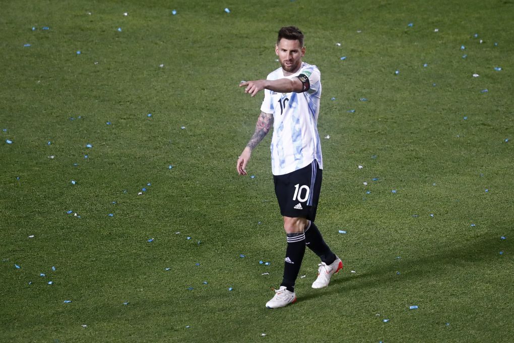 خالدز on X: 4k  Lionel #Messi wearing the new #Argentina away