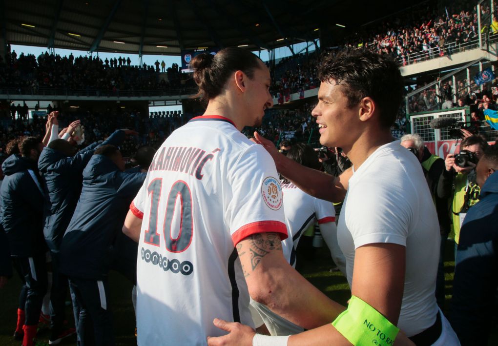 Zlatan Ibrahimovic and Thiago Silva