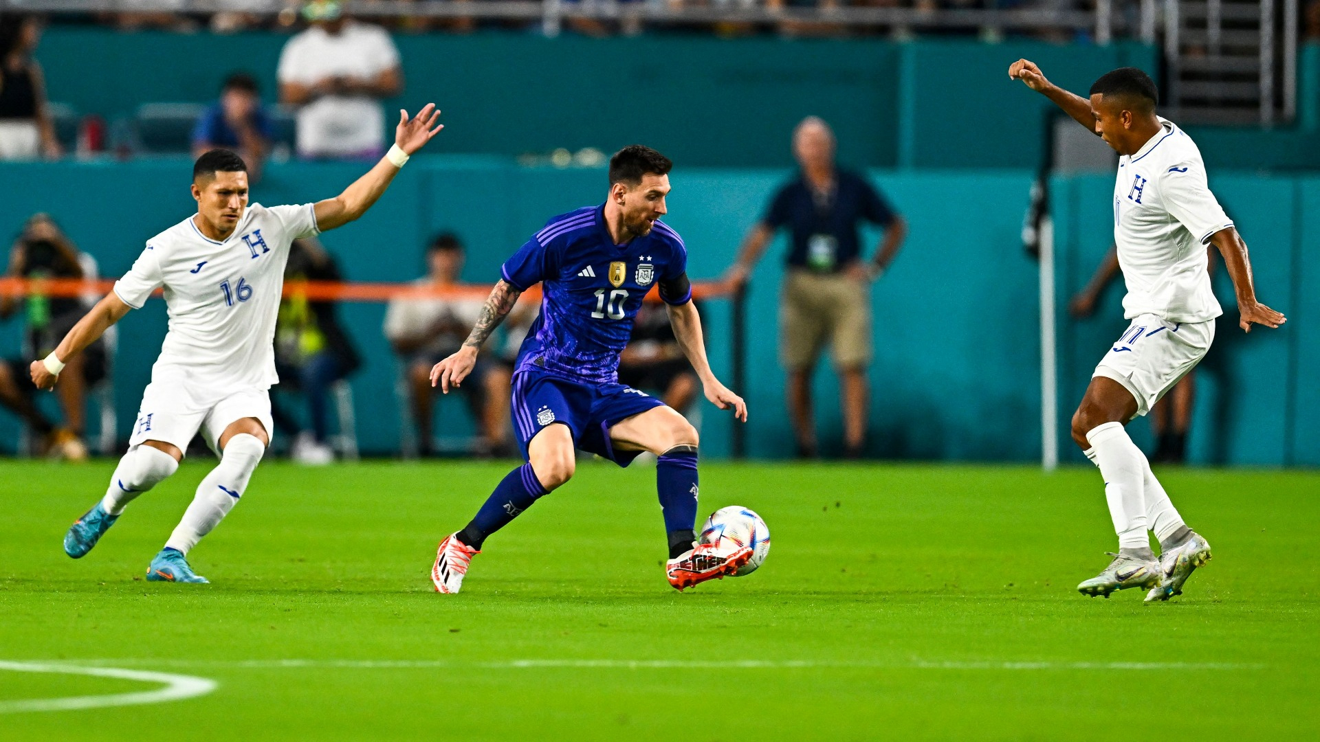 Watch Lionel Messi Score Cheeky Goal off a Honduras Turnover