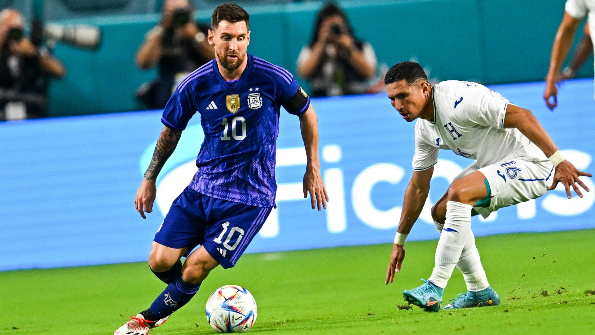 Argentina 3, Honduras 0: Lionel Messi 2 goals