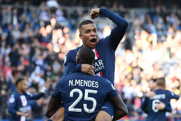 Kylian Mbappe and Nuno Mendes