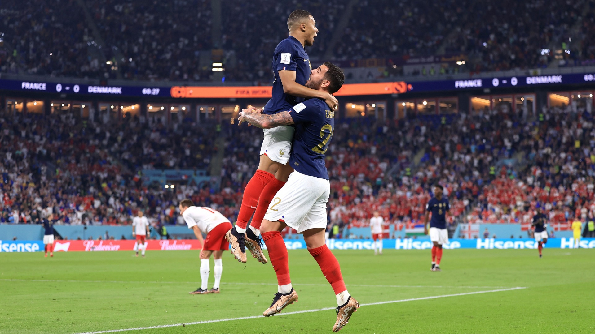 Mbappe grabs a double, France v Denmark