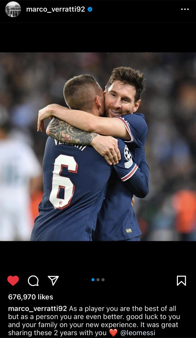 PSG Stars Send Heartfelt Goodbye Messages to Messi, Sergio Ramos