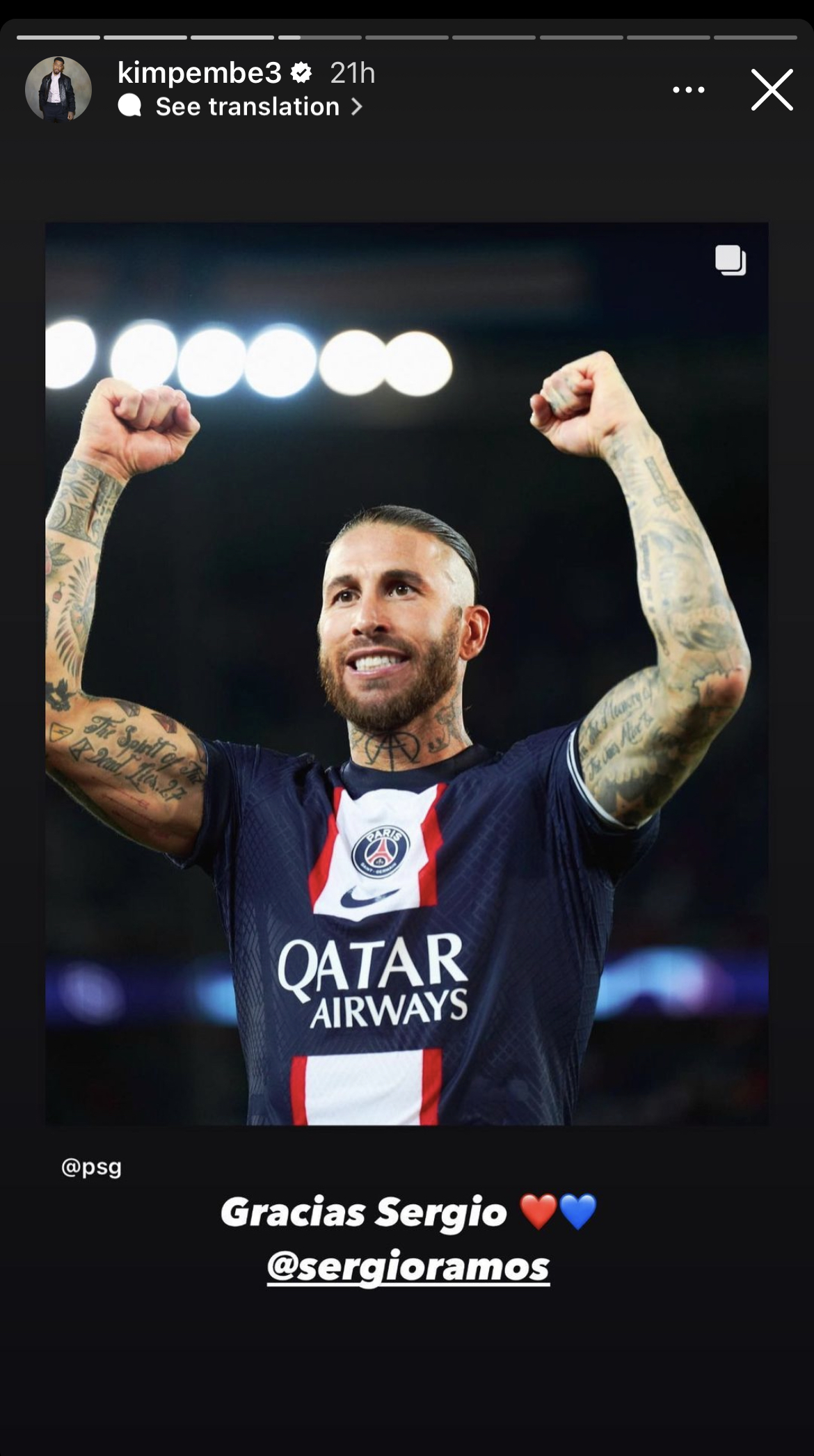 Las estrellas del PSG envían conmovedores mensajes de despedida a Lionel Messi, Sergio Ramos (Foto)