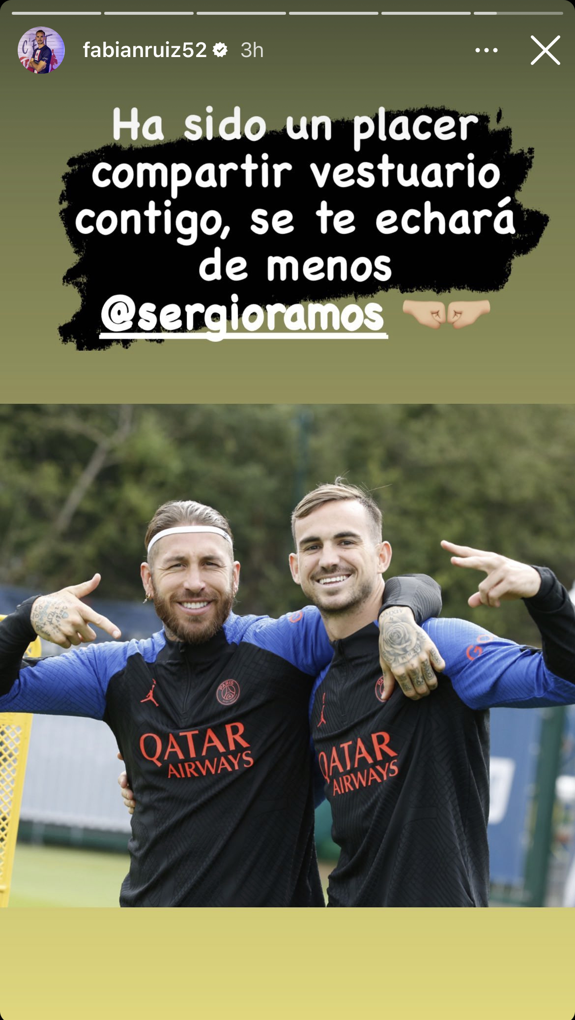 Sergio Ramos sends message to new PSG teammate Messi