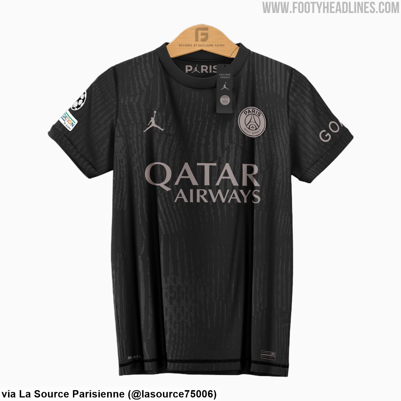 Image of PSG's Third Kit by Jordan Brand for 2023-24 Season Revealed