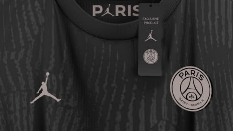 New 18/19 Season Air Jordan PSG Black Champions League Kit Jersey
