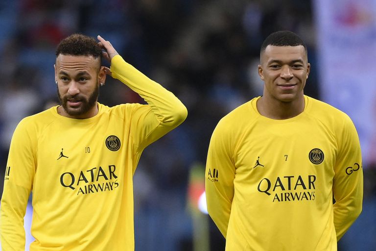 Neymar and Kylian Mbappé