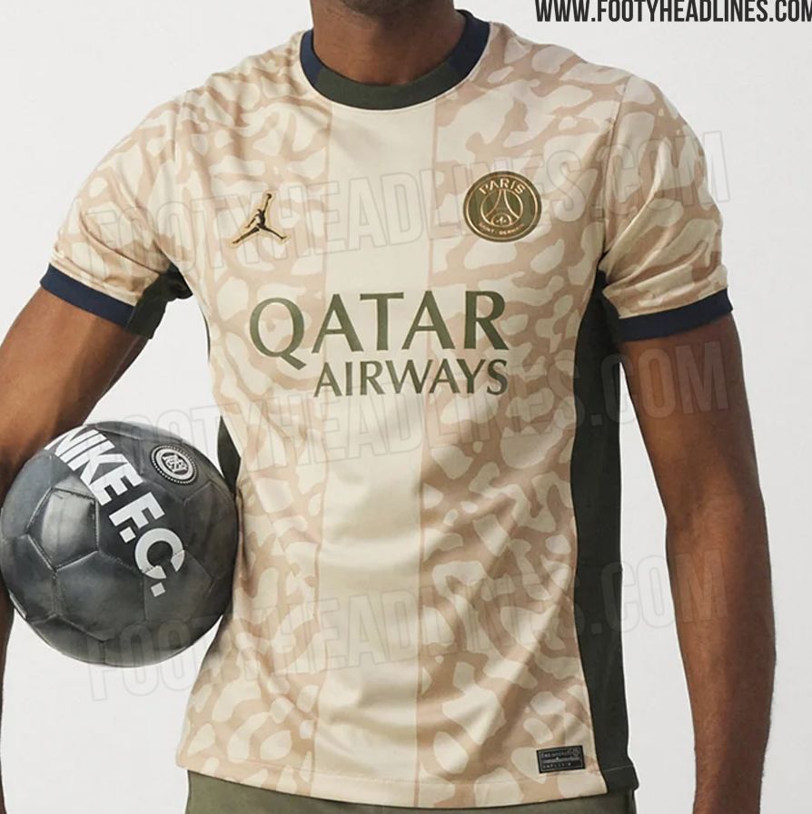 PSG 2023-24 Fourth Kit from Jordan Brand Revealed in Leaked Photos