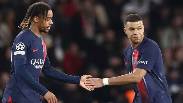 Barcola and Mbappe