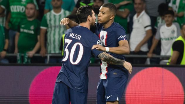 Kylian Mbappé and Lionel Messi