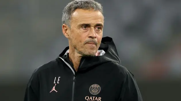 PSG manager Luis Enrique