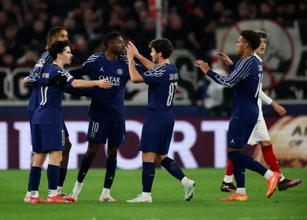 PSG goal celebration