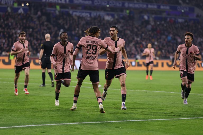 PSG goal celebration