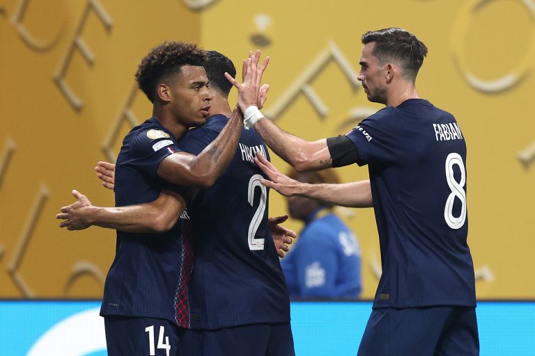 PSG goal celebration