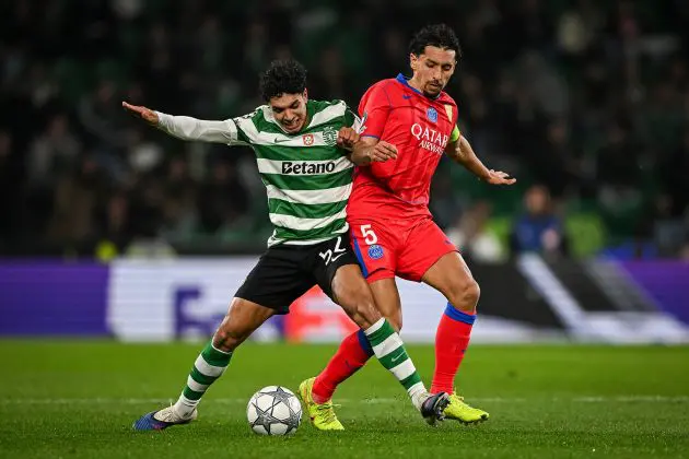 Marquinhos against Sporting CP.