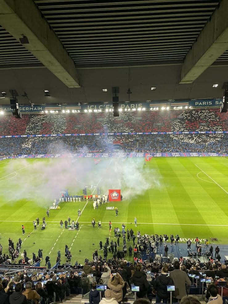 PSG vs. Lille in Ligue 1.