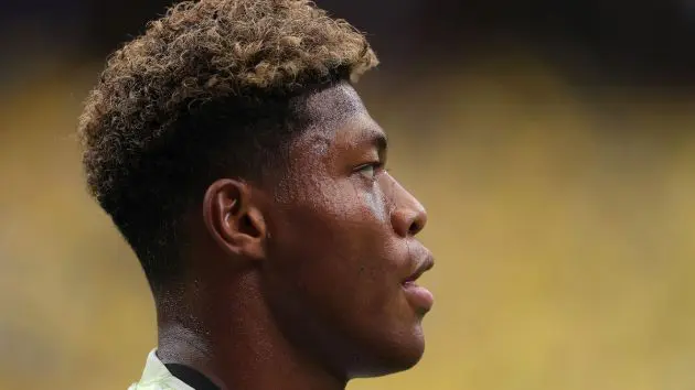 Zion Suzuki playing for Japan.